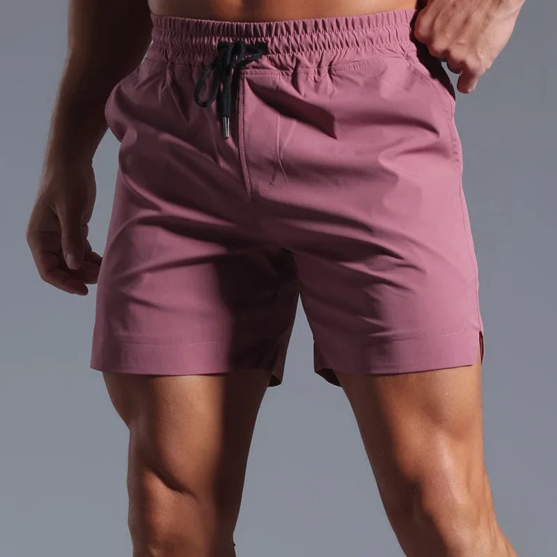 Monathic Running Shorts Men Sportswear Elastic Quick Dry Workout