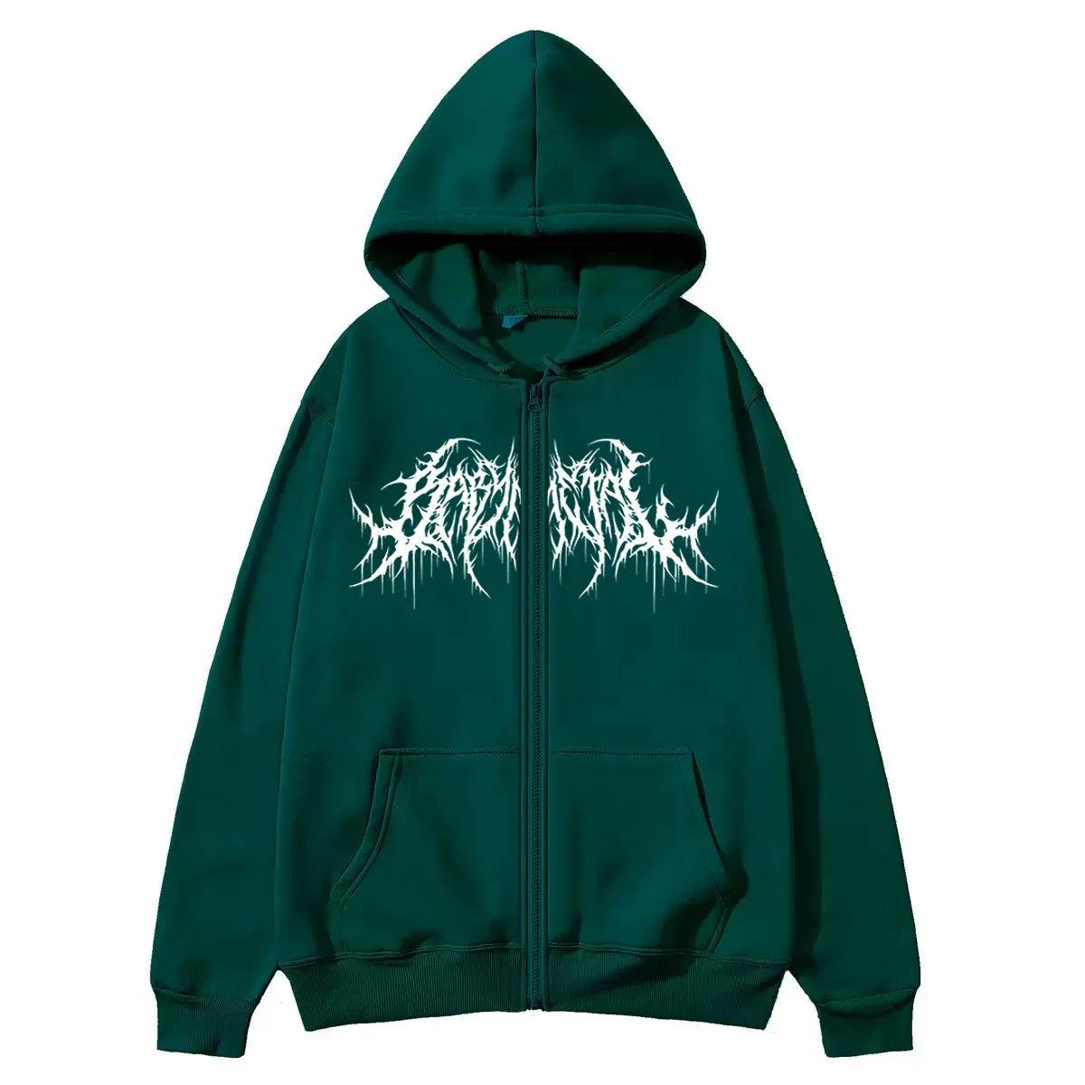 Monathic Gothic Zip-Up Hoodie