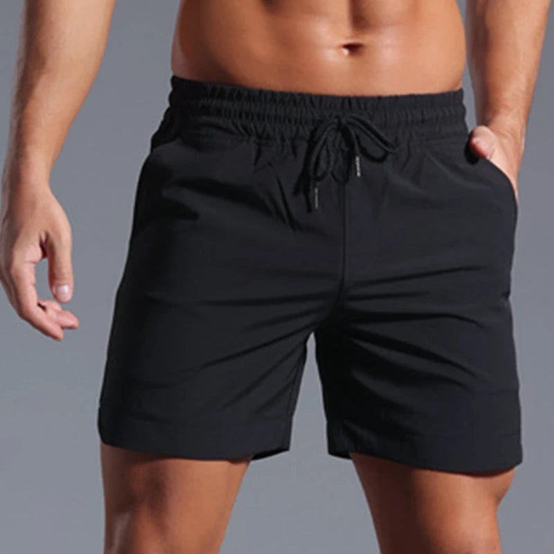 Monathic Running Shorts Men Sportswear Elastic Quick Dry Workout