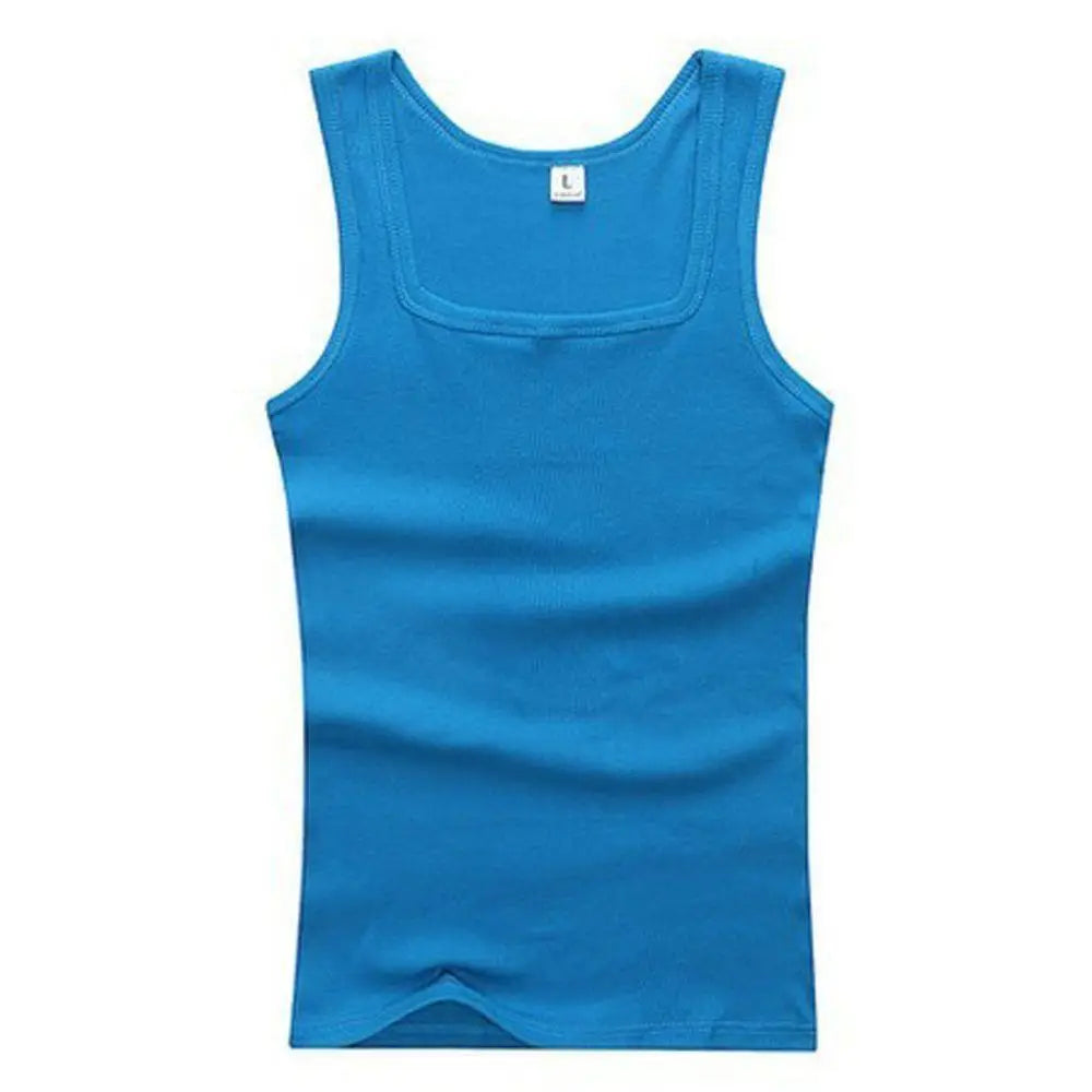Monathic Men's 100% Pure Cotton Tank Top – Sleeveless Fitness T-Shirt