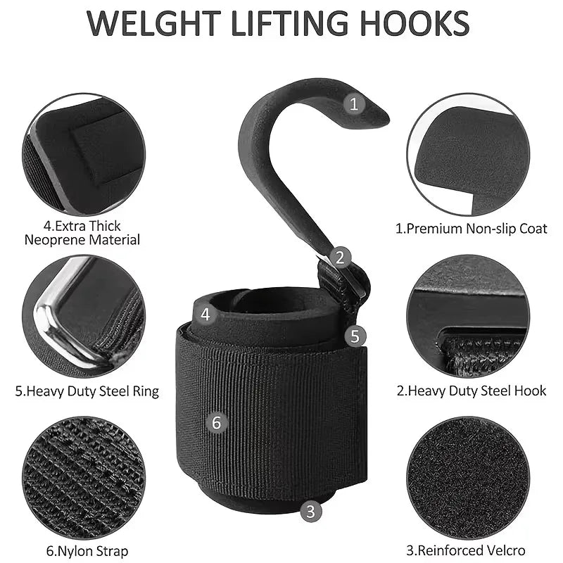 Weight Lifting Hook Grips