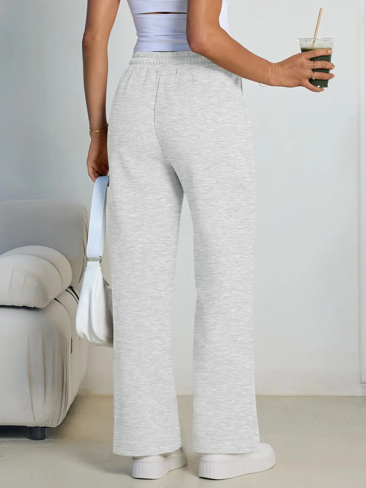 Monathic Wide Leg Sweatpants Women Streetwear Baggy Oversize