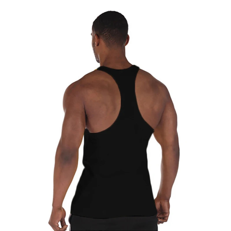 Monathic Tank Tops Mens Sport Gym Vests Cotton