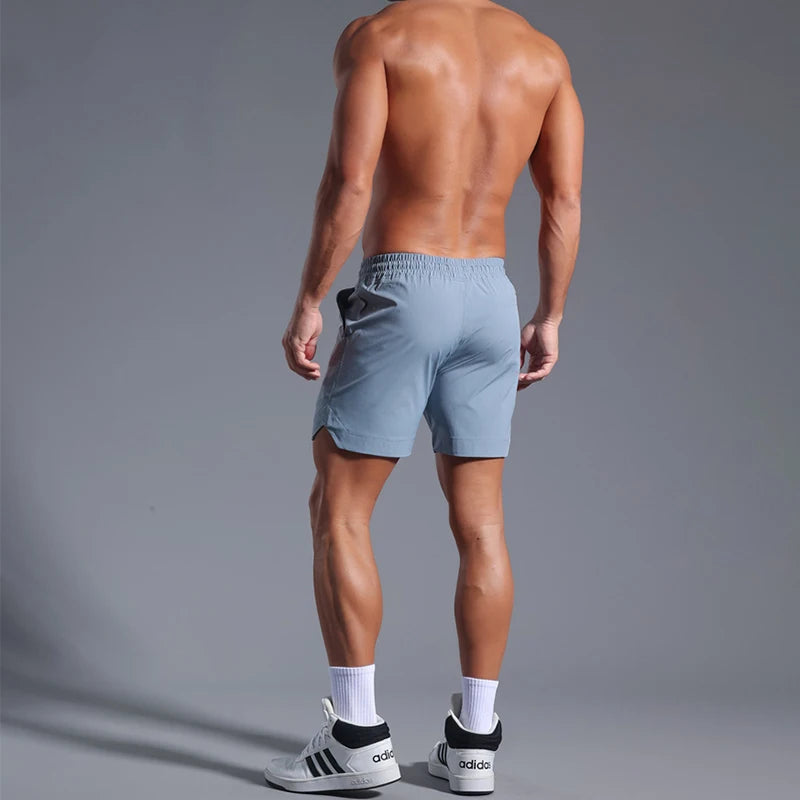 Monathic Running Shorts Men Sportswear Elastic Quick Dry Workout
