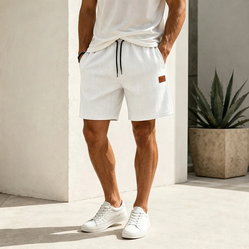 Monathic Men's Jacquard Shorts Casual