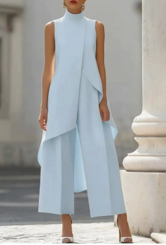 Catalina | Sleeveless Jumpsuit with Elegant Drape
