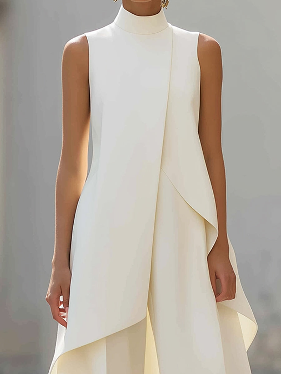 Catalina | Sleeveless Jumpsuit with Elegant Drape