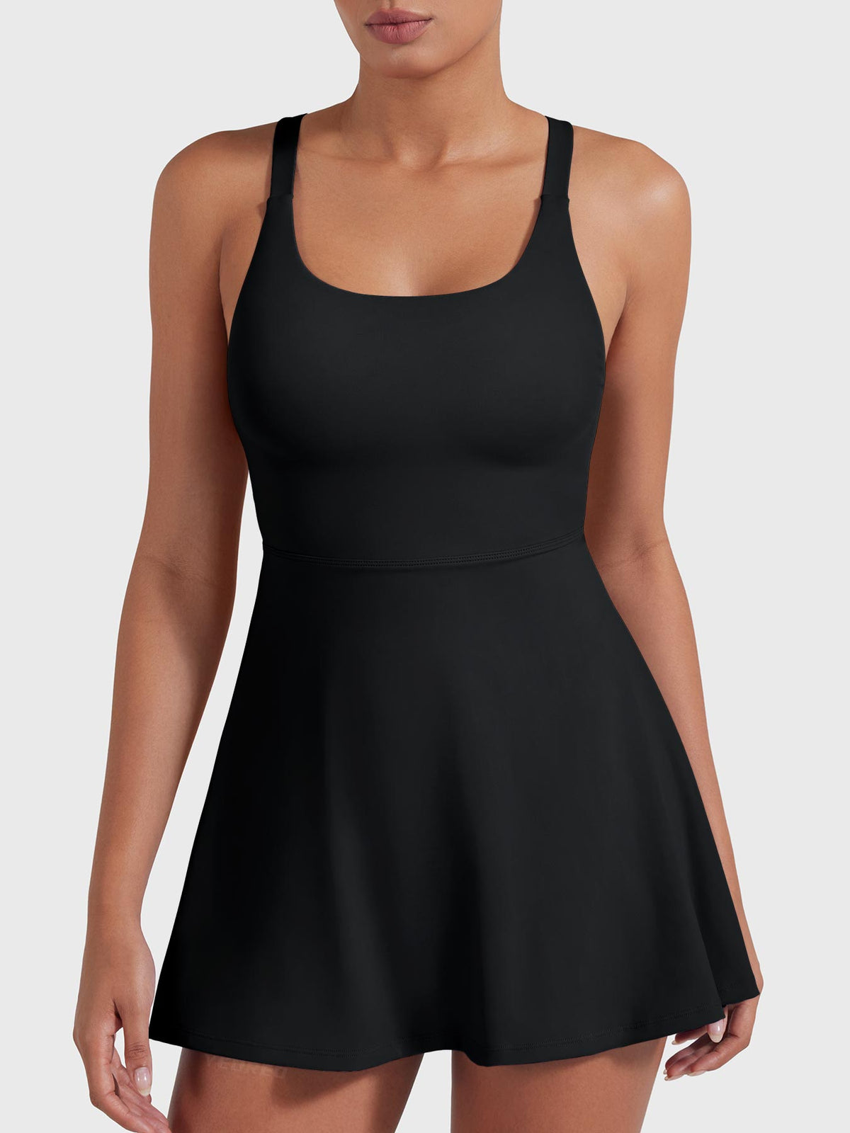 Monathic CoreFlex Stylish Open-Back Tennis Dress for Active Performance