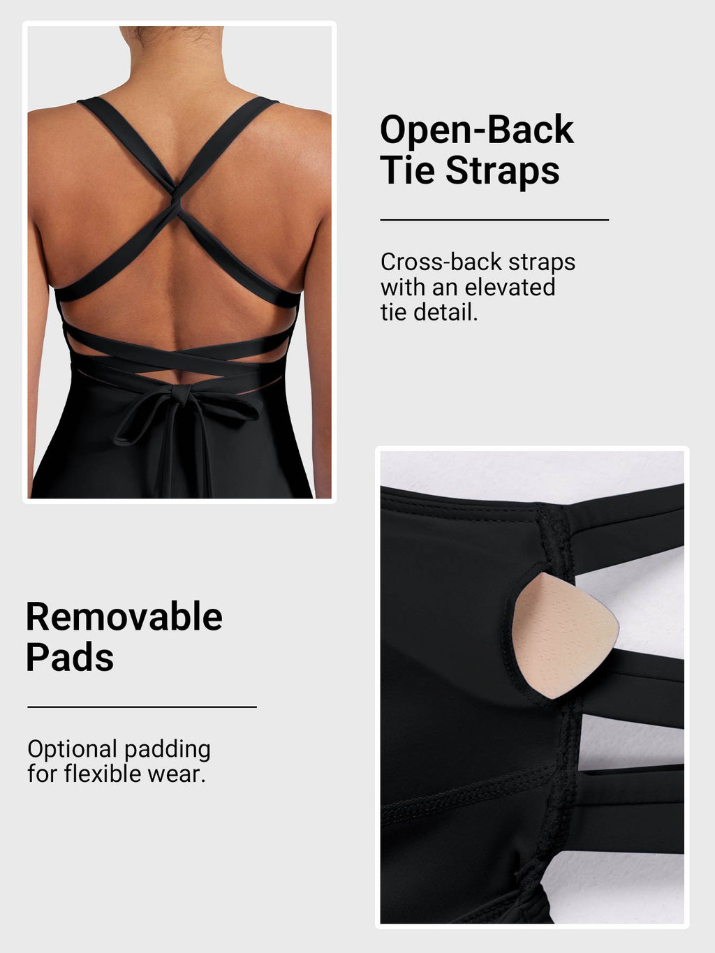 Monathic CoreFlex Stylish Open-Back Tennis Dress for Active Performance