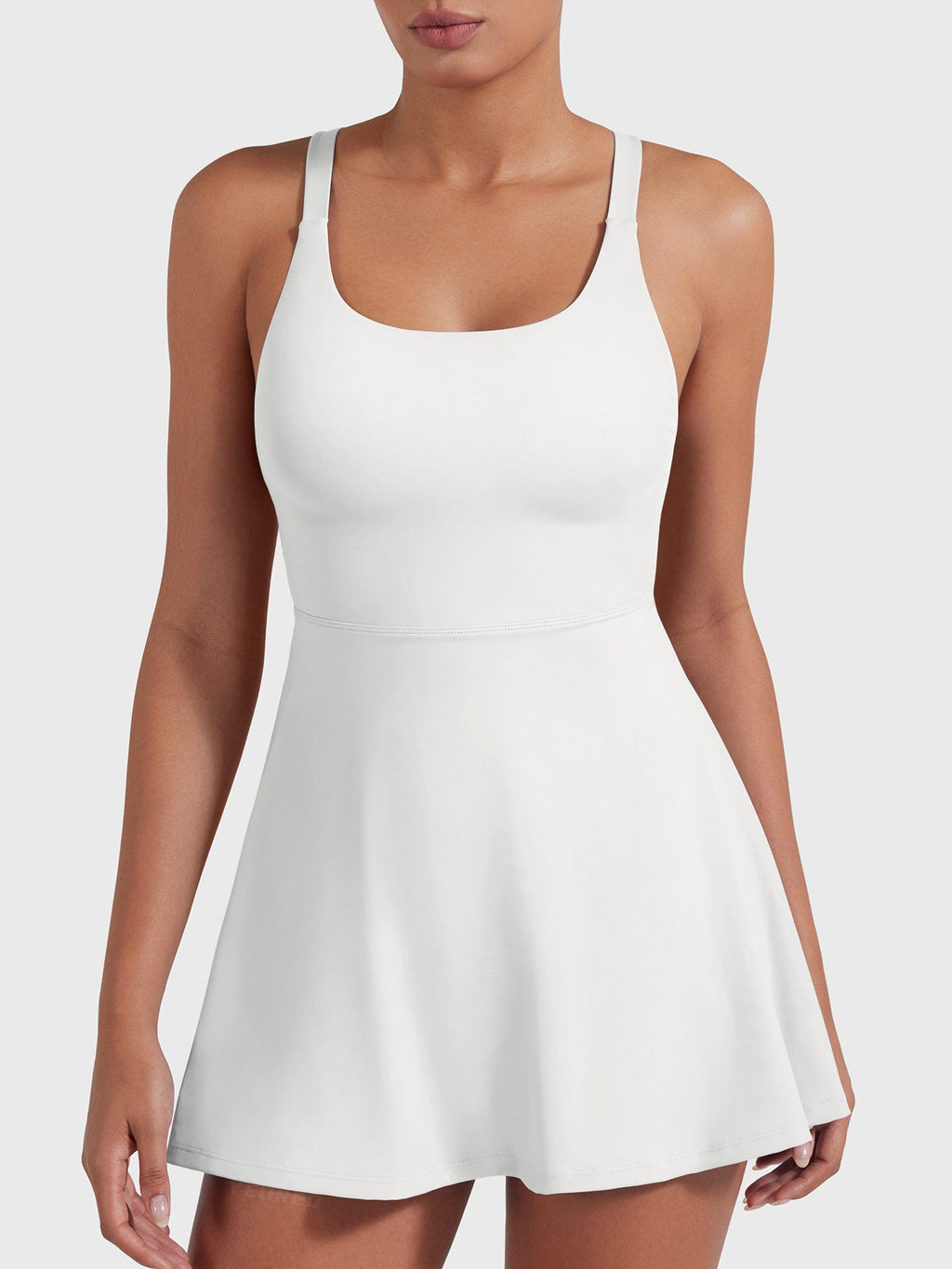 Monathic CoreFlex Stylish Open-Back Tennis Dress for Active Performance