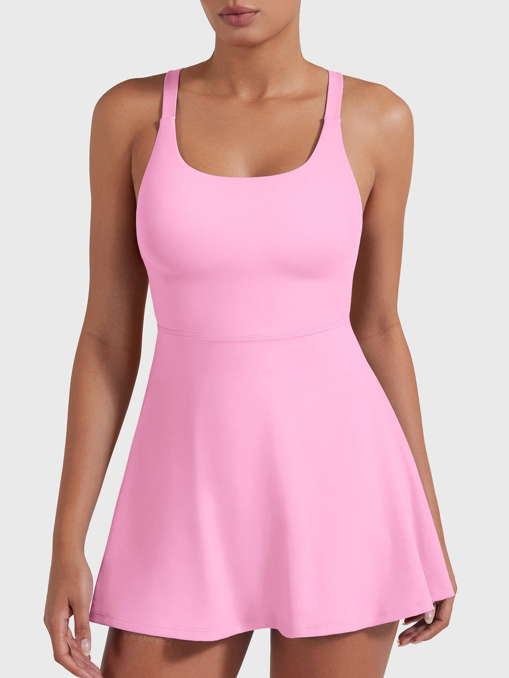 Monathic CoreFlex Stylish Open-Back Tennis Dress for Active Performance