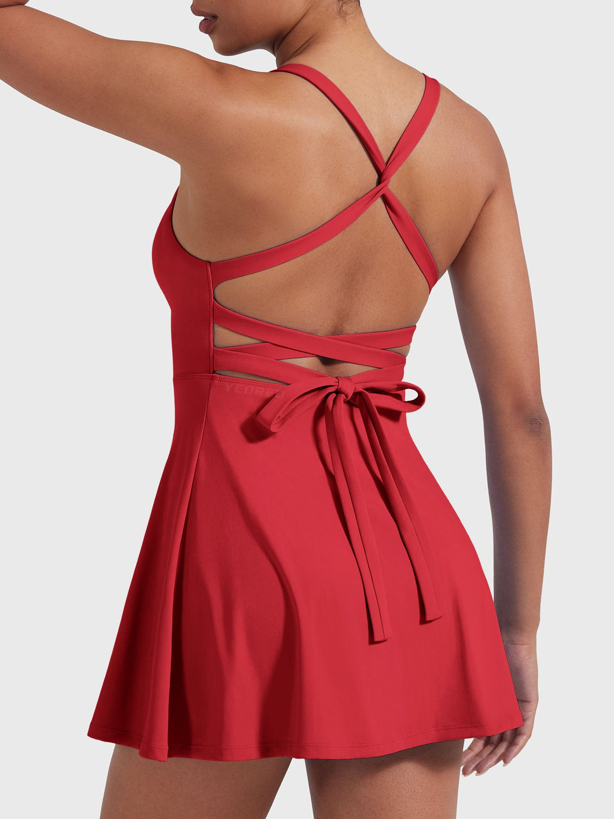 Monathic CoreFlex Stylish Open-Back Tennis Dress for Active Performance
