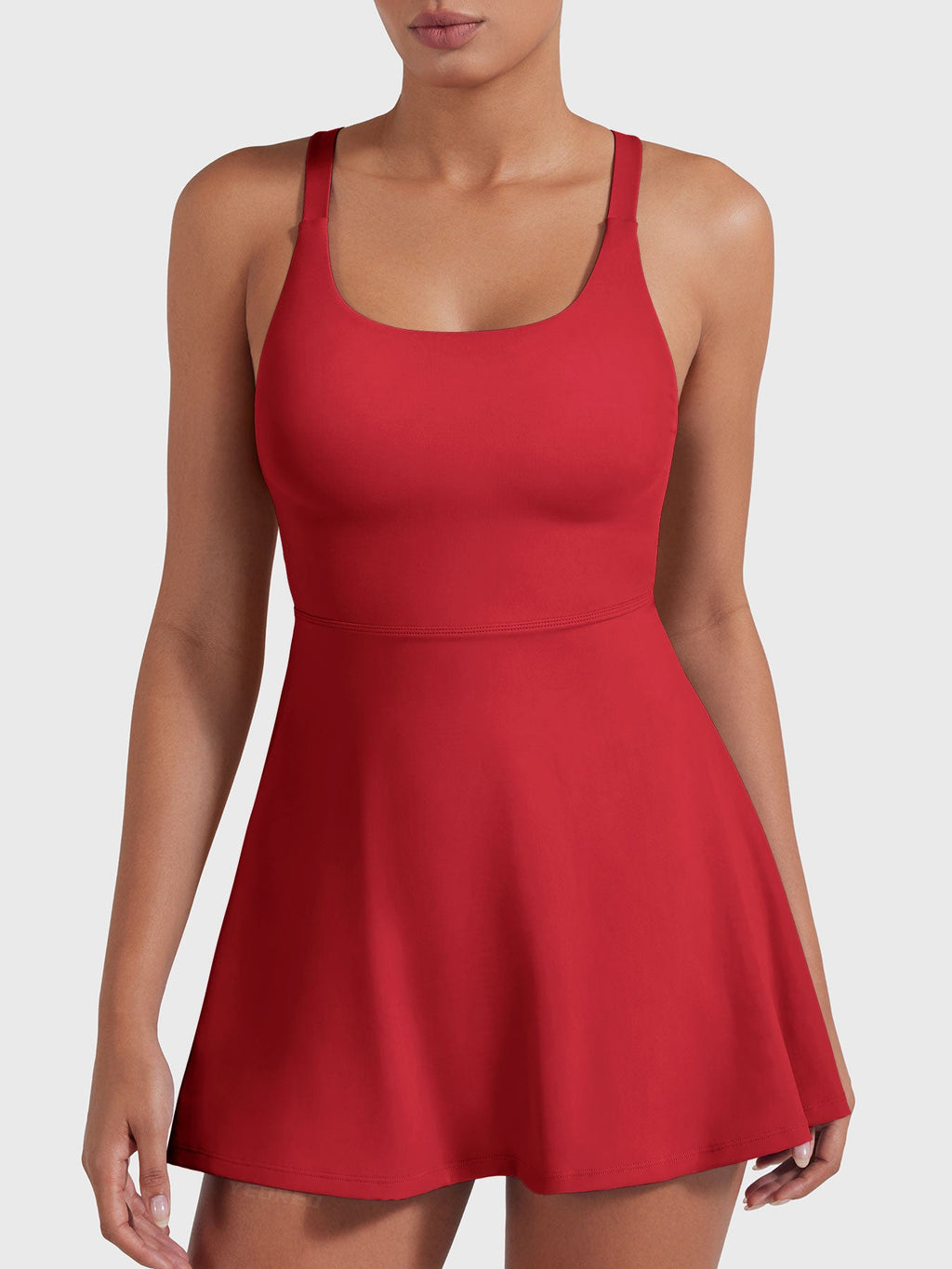 Monathic CoreFlex Stylish Open-Back Tennis Dress for Active Performance