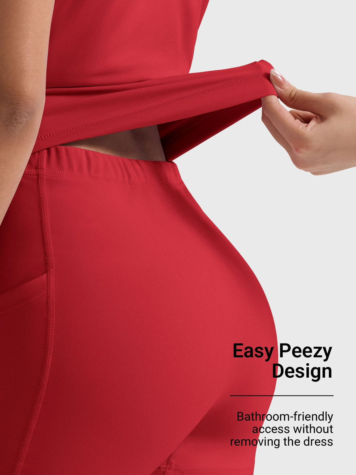 Monathic CoreFlex Stylish Open-Back Tennis Dress for Active Performance