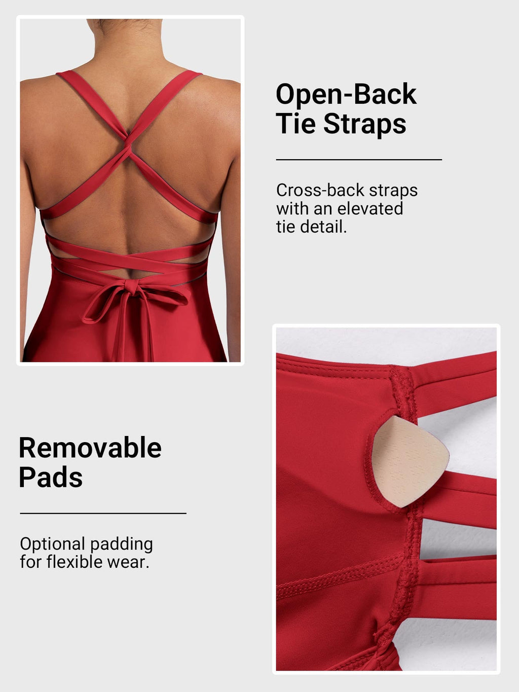 Monathic CoreFlex Stylish Open-Back Tennis Dress for Active Performance
