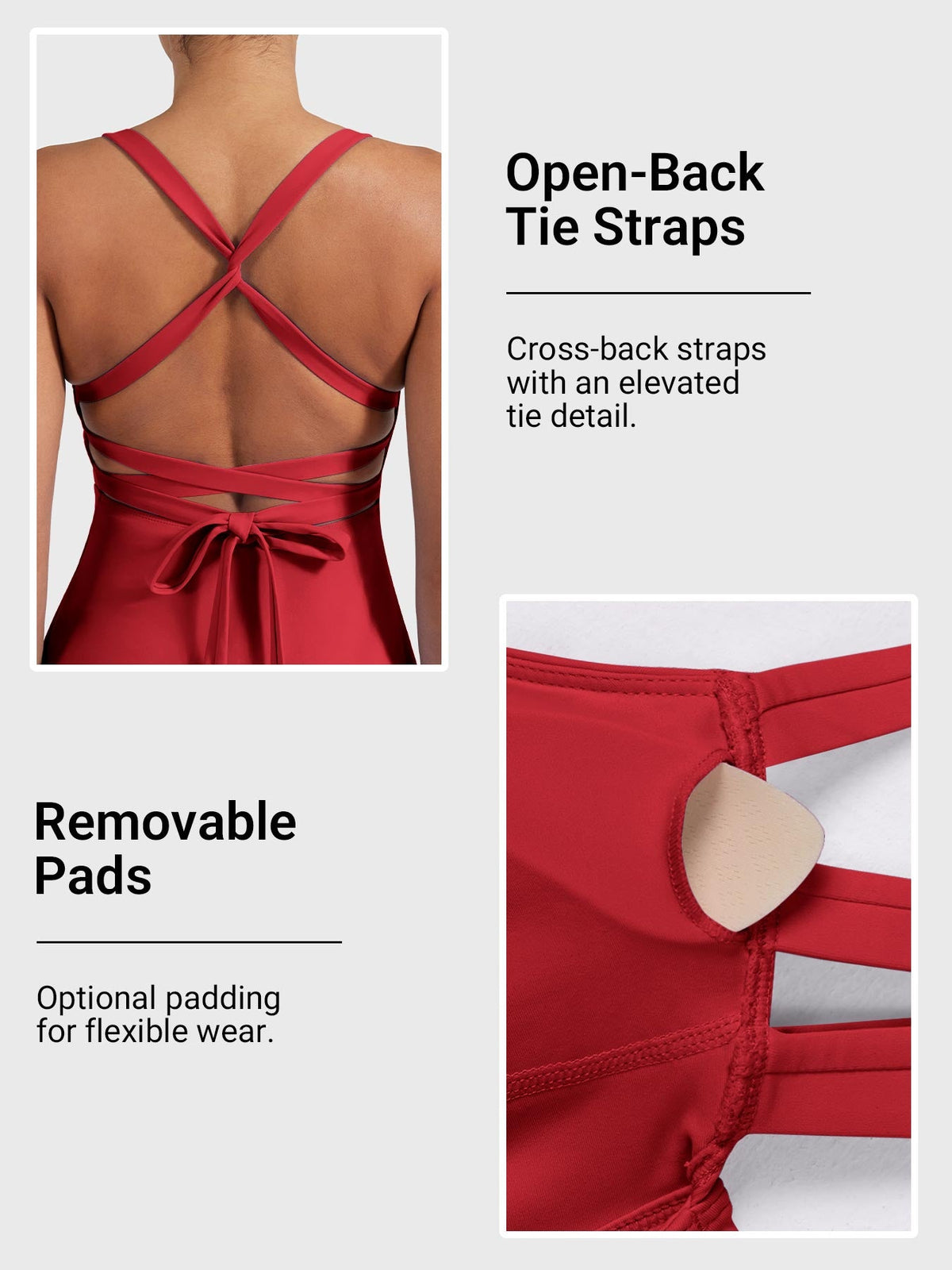 Monathic CoreFlex Stylish Open-Back Tennis Dress for Active Performance