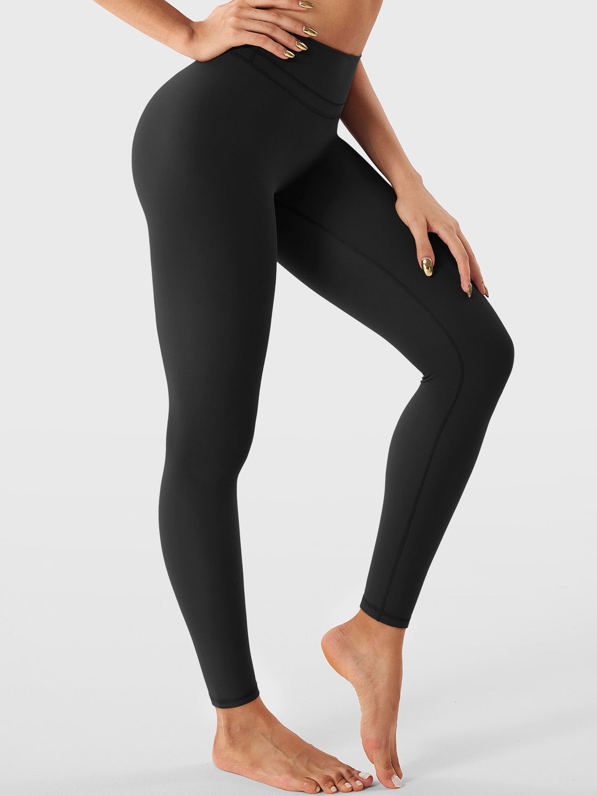 Seamless High-Waisted Flattering-Fit Leggings