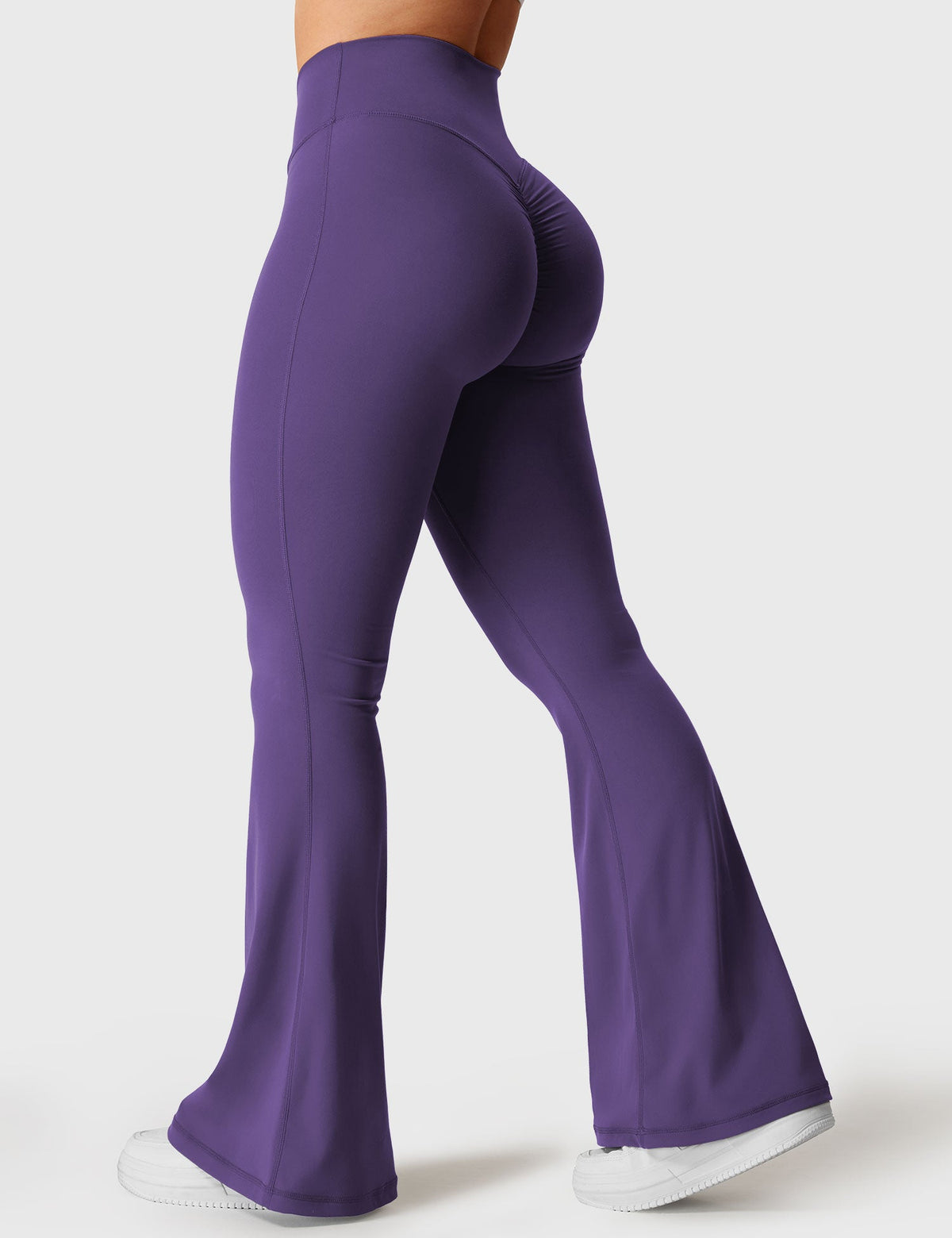 Kalie Flare Leggings with Elegant V-Waistband