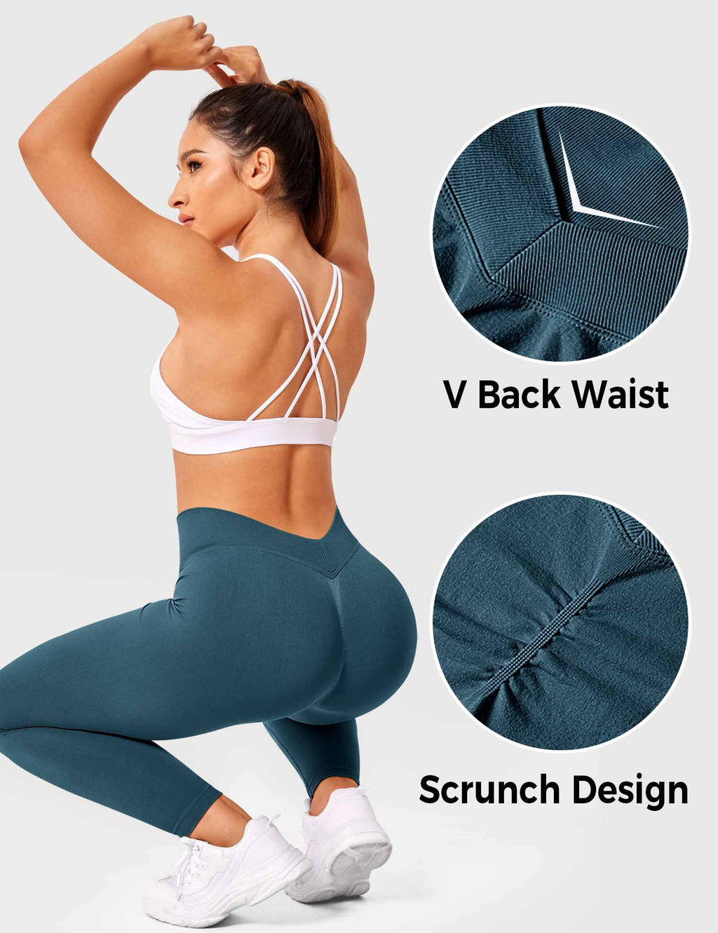 Leggings with Elegant V-Back