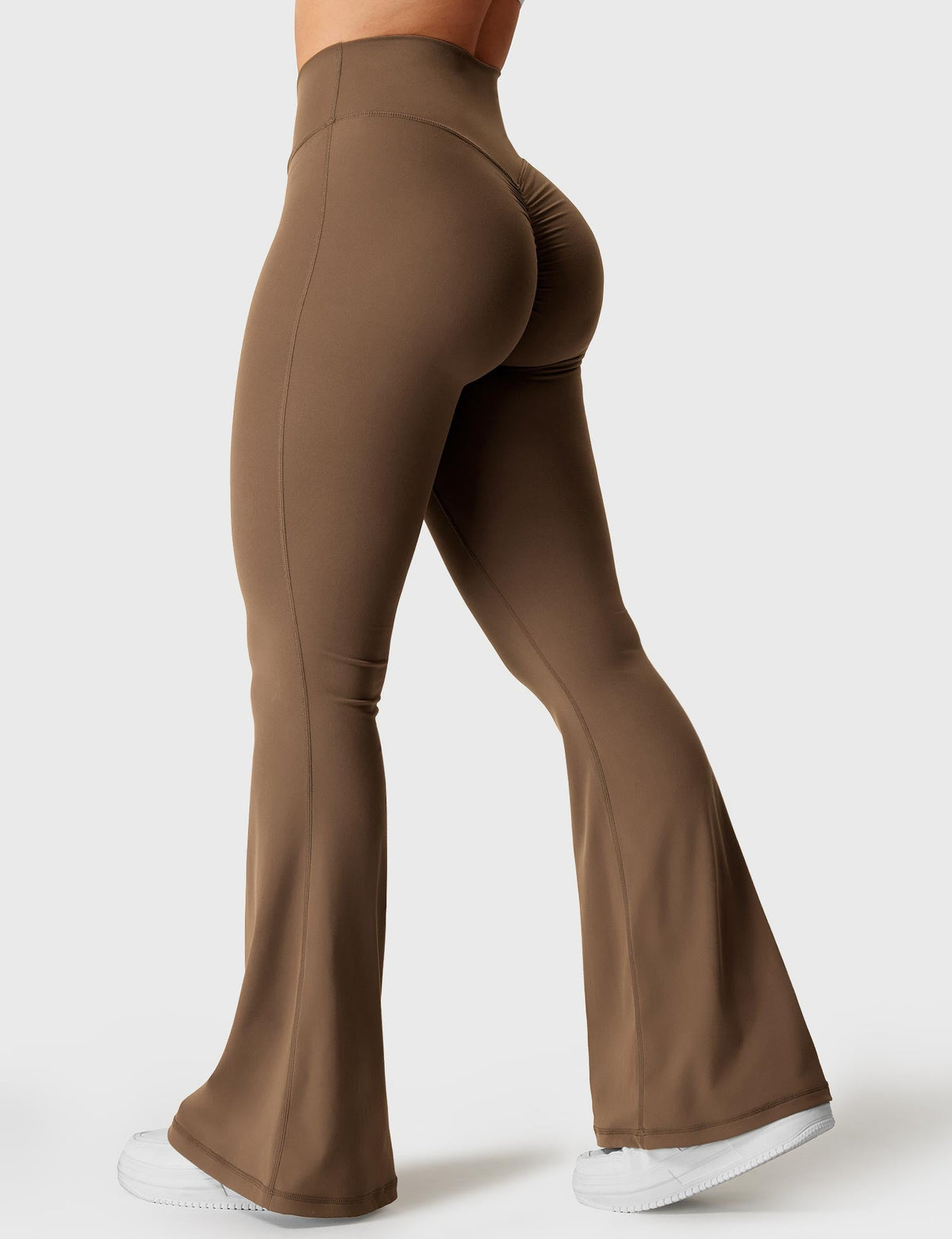 Kalie Flare Leggings with Elegant V-Waistband