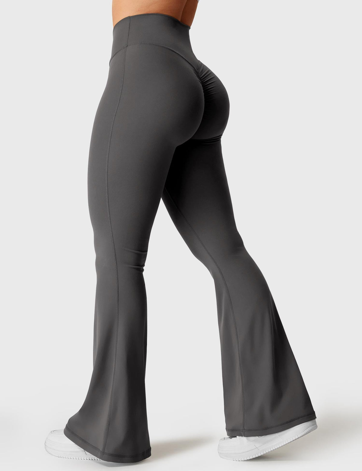 Kalie Flare Leggings with Elegant V-Waistband