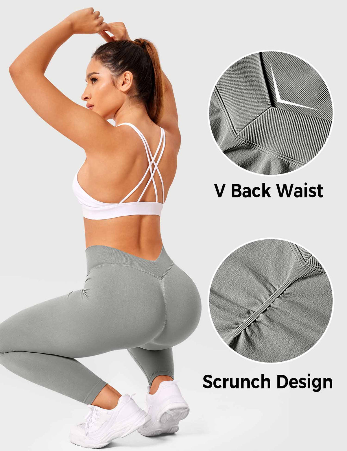 Leggings with Elegant V-Back