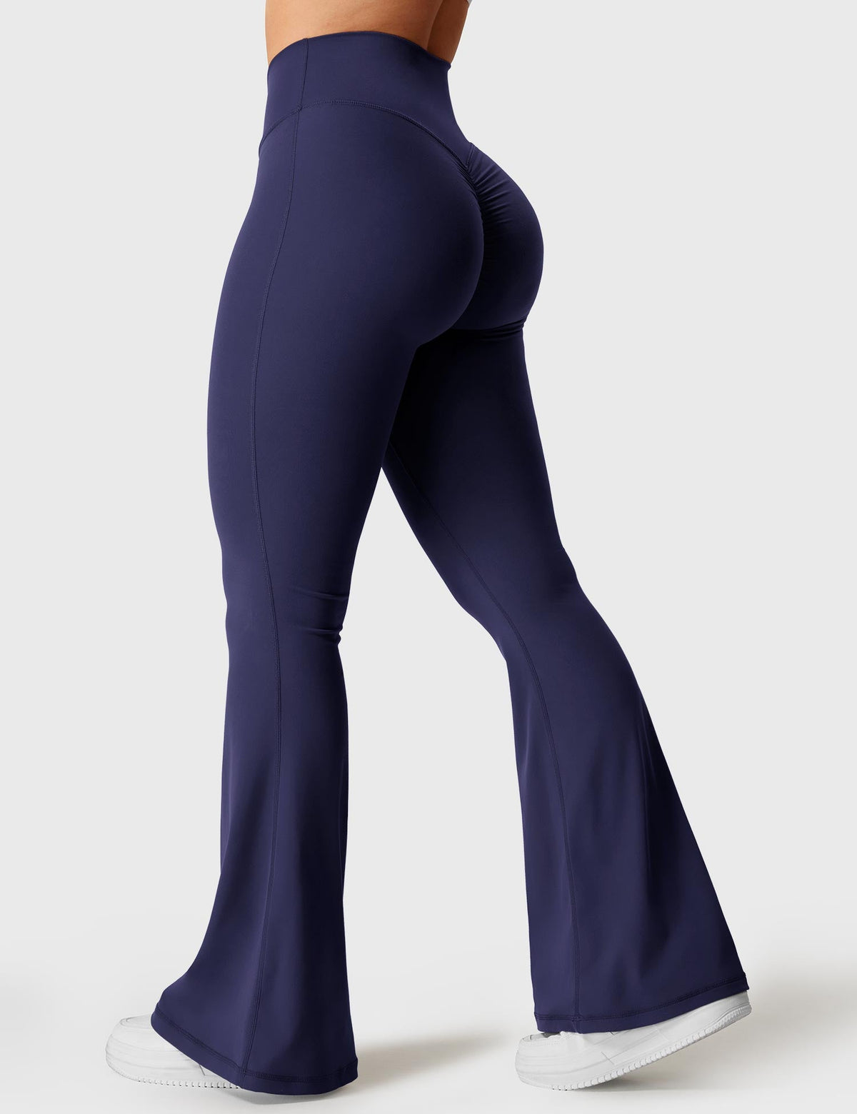 Kalie Flare Leggings with Elegant V-Waistband