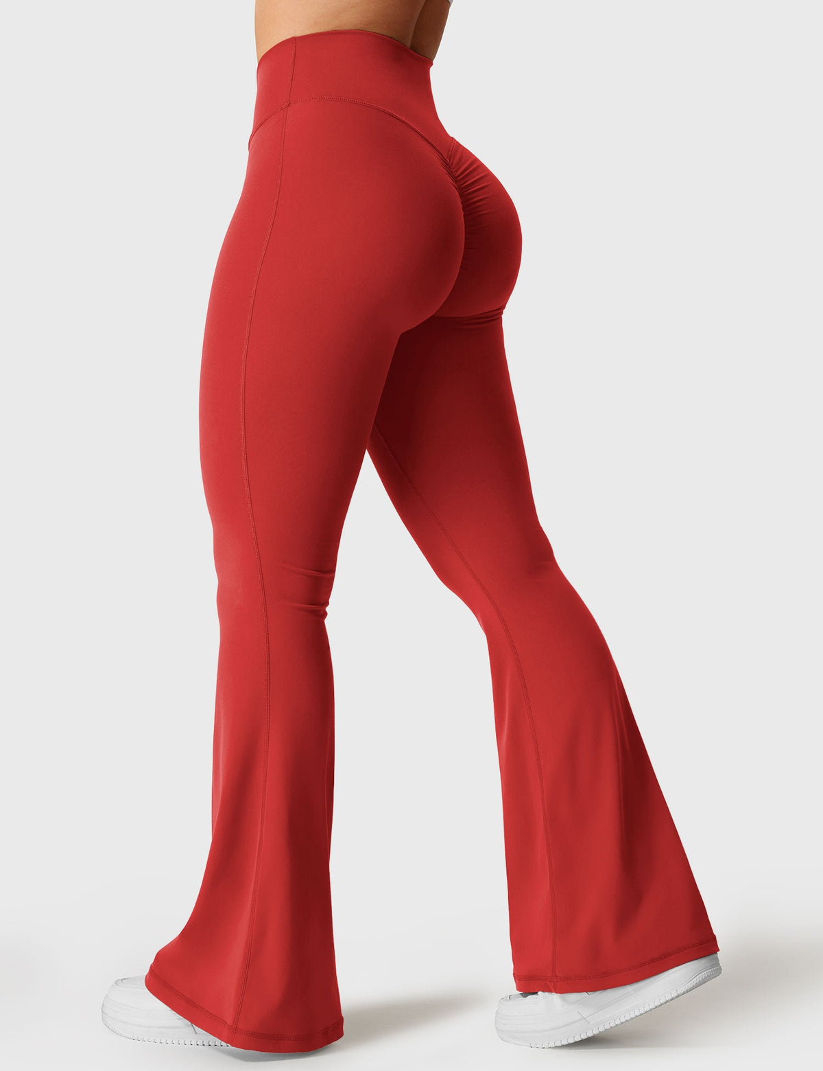 Kalie Flare Leggings with Elegant V-Waistband