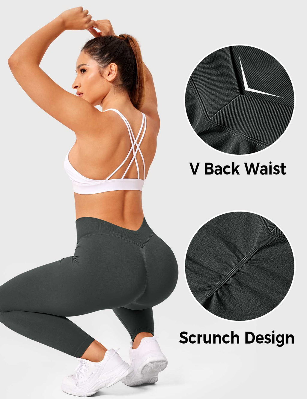 Leggings with Elegant V-Back