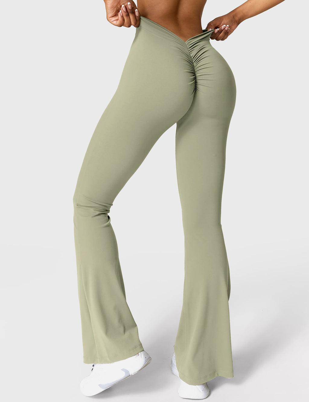 Daze Flared Leggings with V-Back