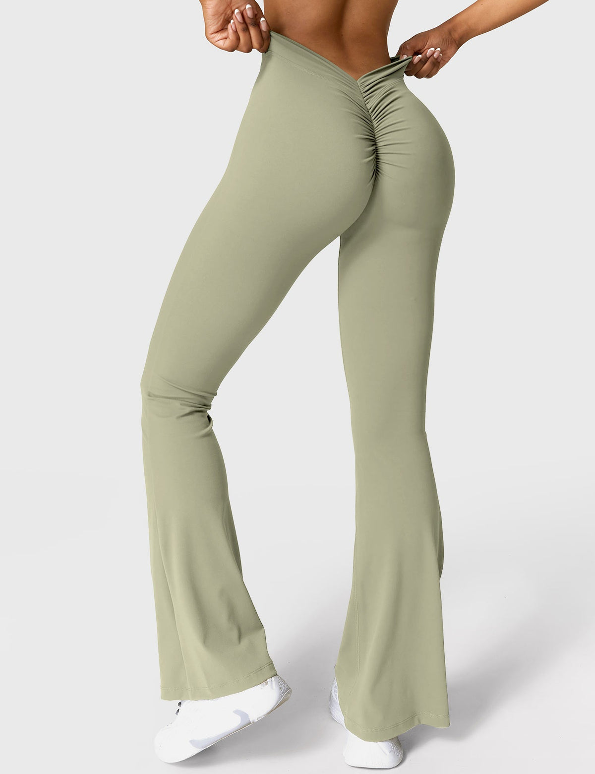 Daze Flared Leggings with V-Back