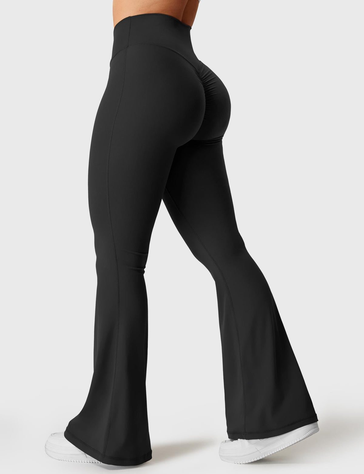 Kalie Flare Leggings with Elegant V-Waistband
