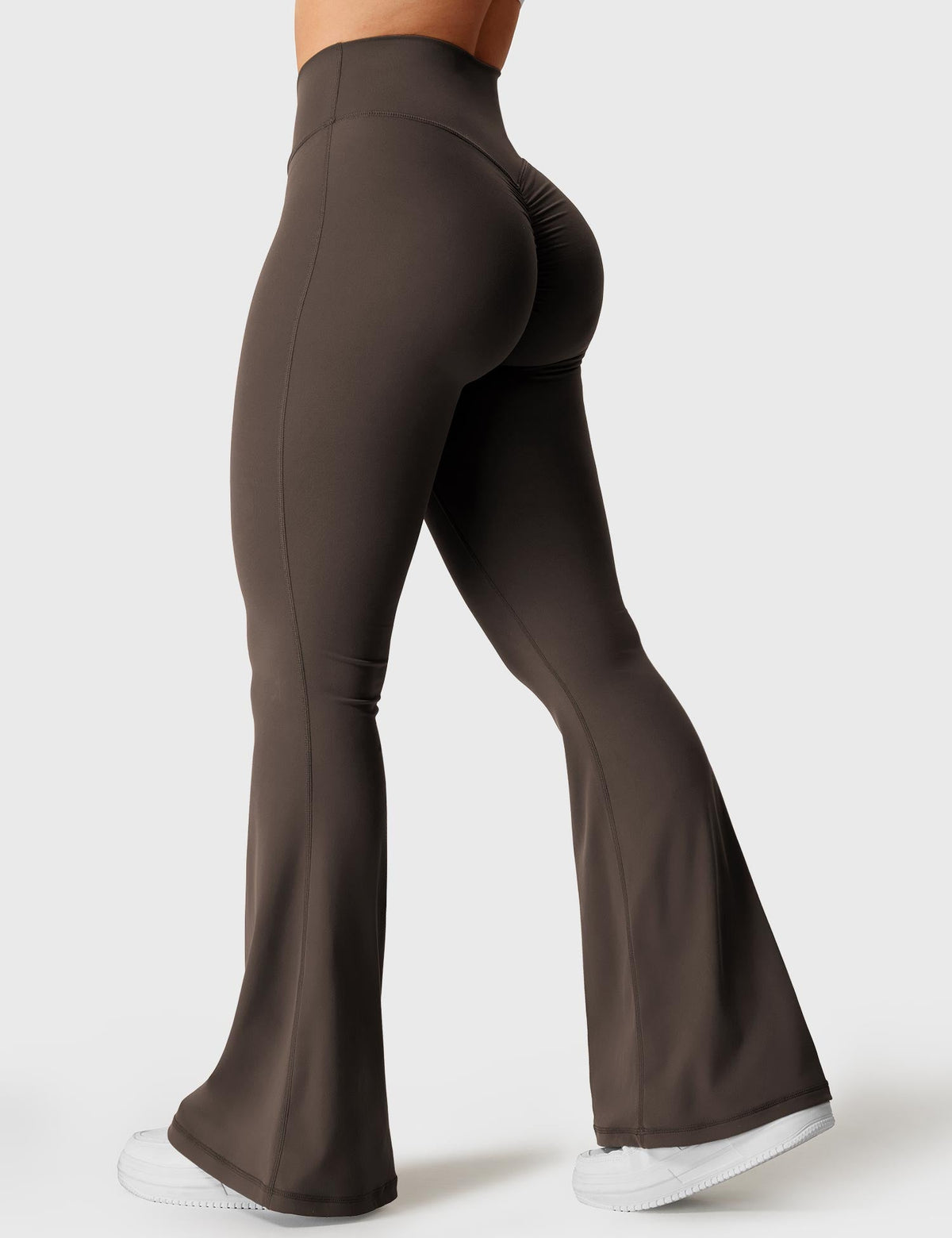 Kalie Flare Leggings with Elegant V-Waistband