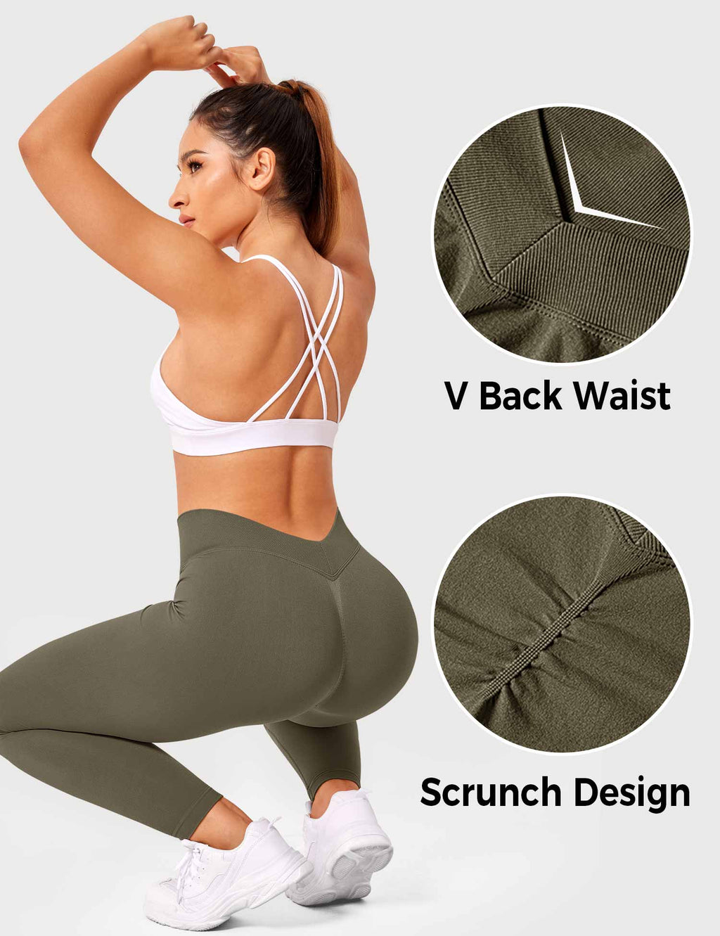 Leggings with Elegant V-Back