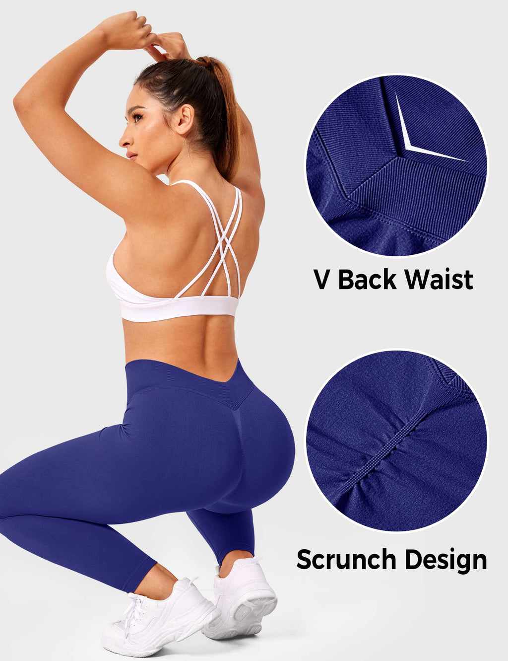 Leggings with Elegant V-Back