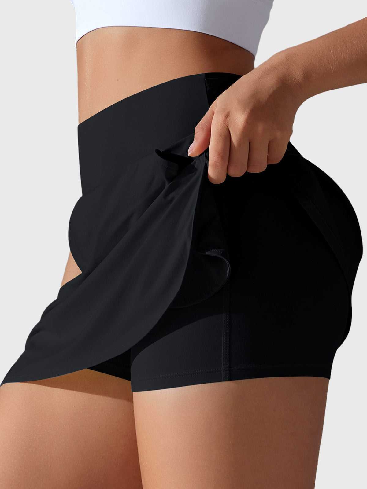 Ease High-Waisted Performance Tennis Skorts
