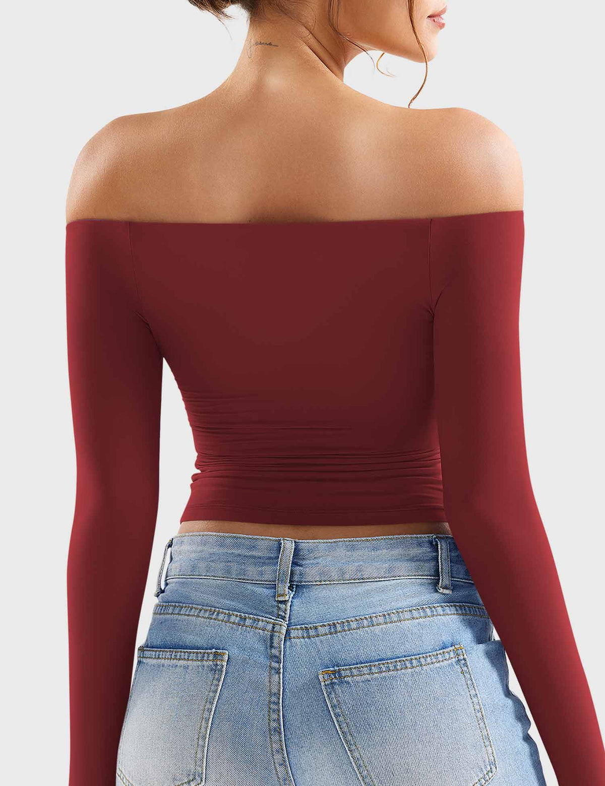 Monathic Luzlie Off-Shoulder Blouse with Elegant Style