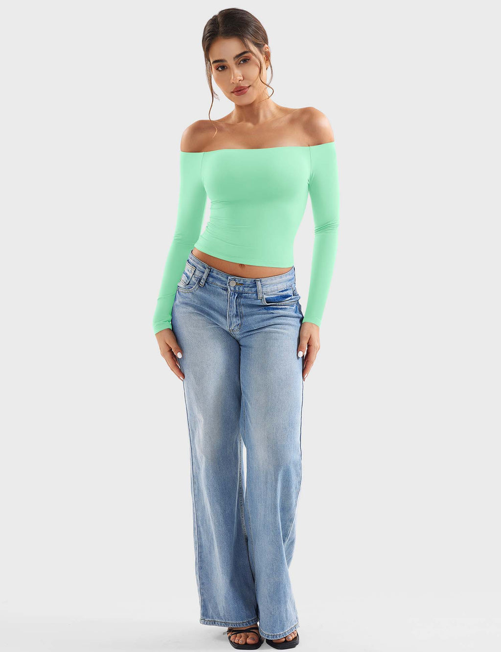 Monathic Luzlie Off-Shoulder Blouse with Elegant Style