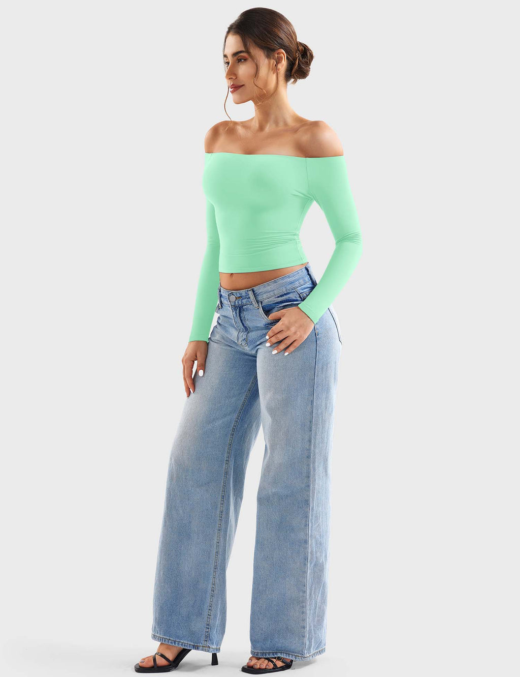 Monathic Luzlie Off-Shoulder Blouse with Elegant Style