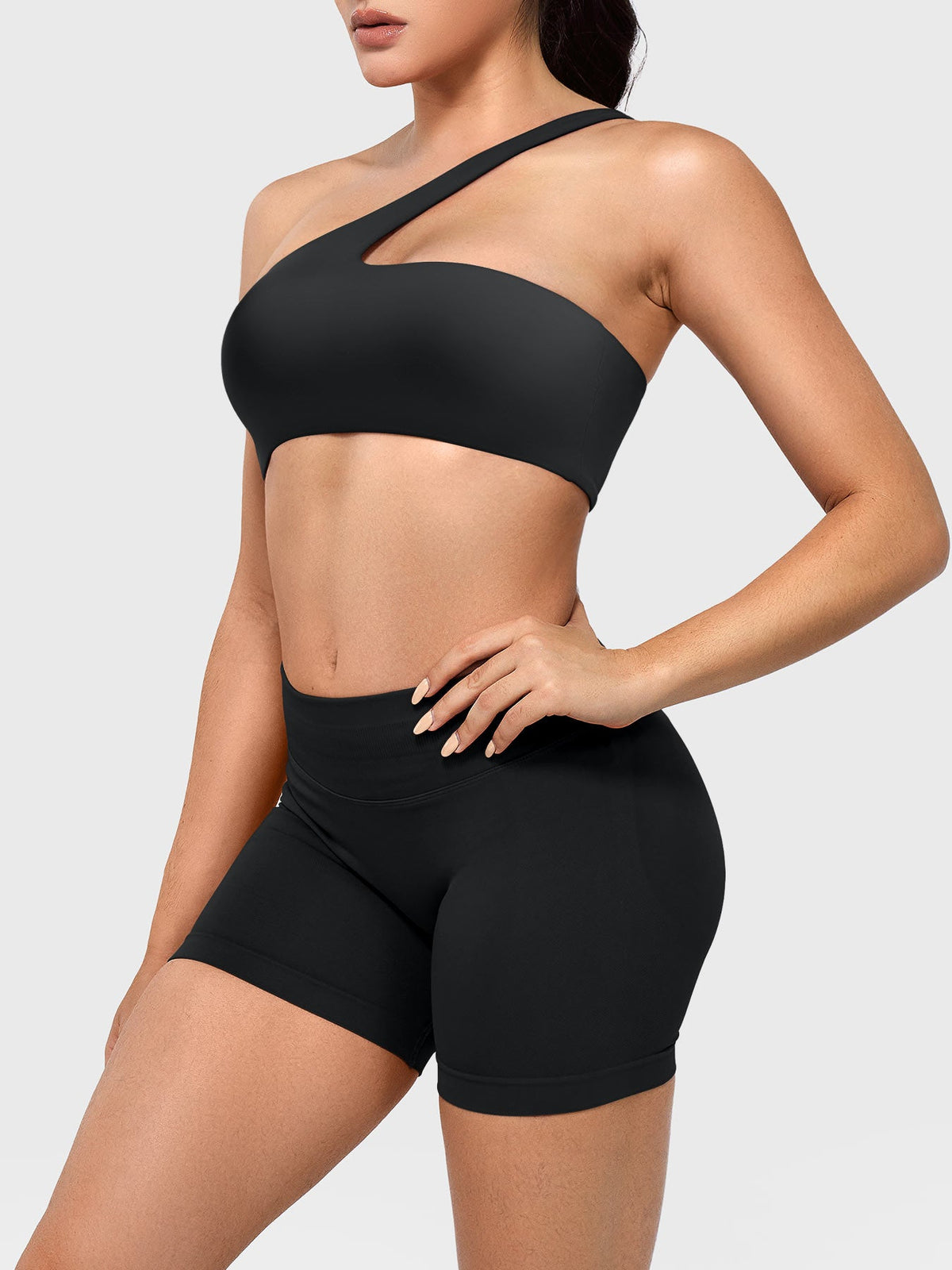 Monathic LuxFlow One-Shoulder Performance Sports Bra