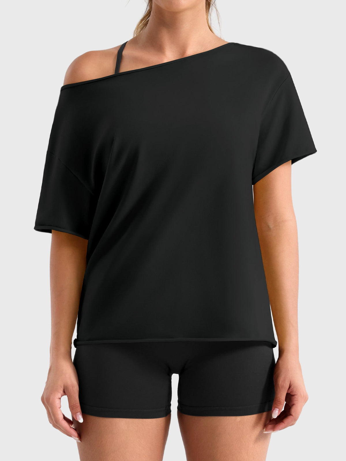 Monathic Chic Off-Shoulder Lounge Top – Soft, Stylish Comfort