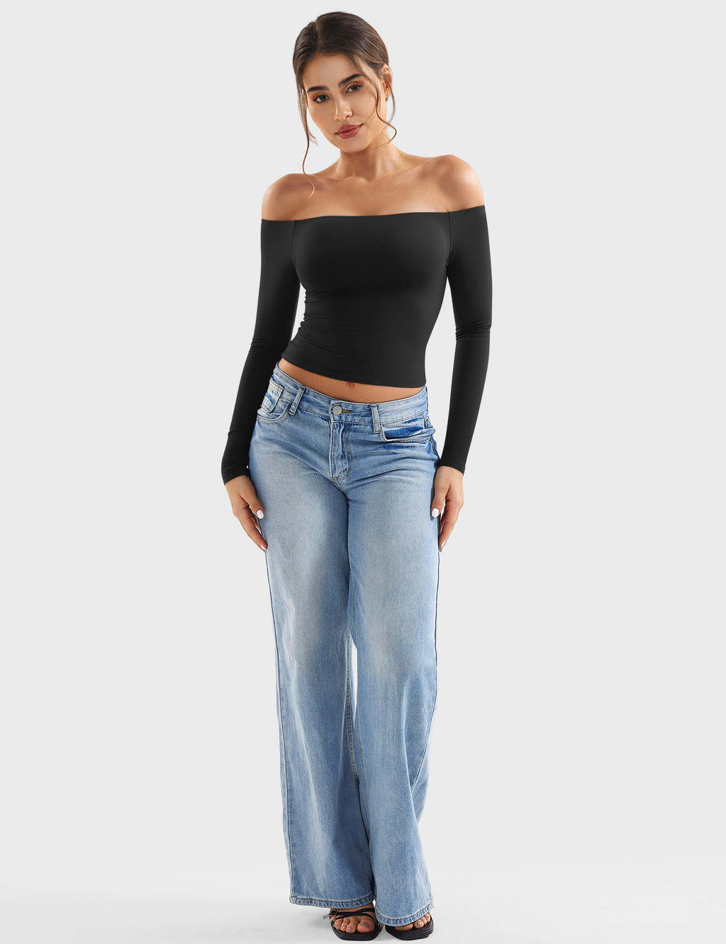 Monathic Luzlie Off-Shoulder Blouse with Elegant Style