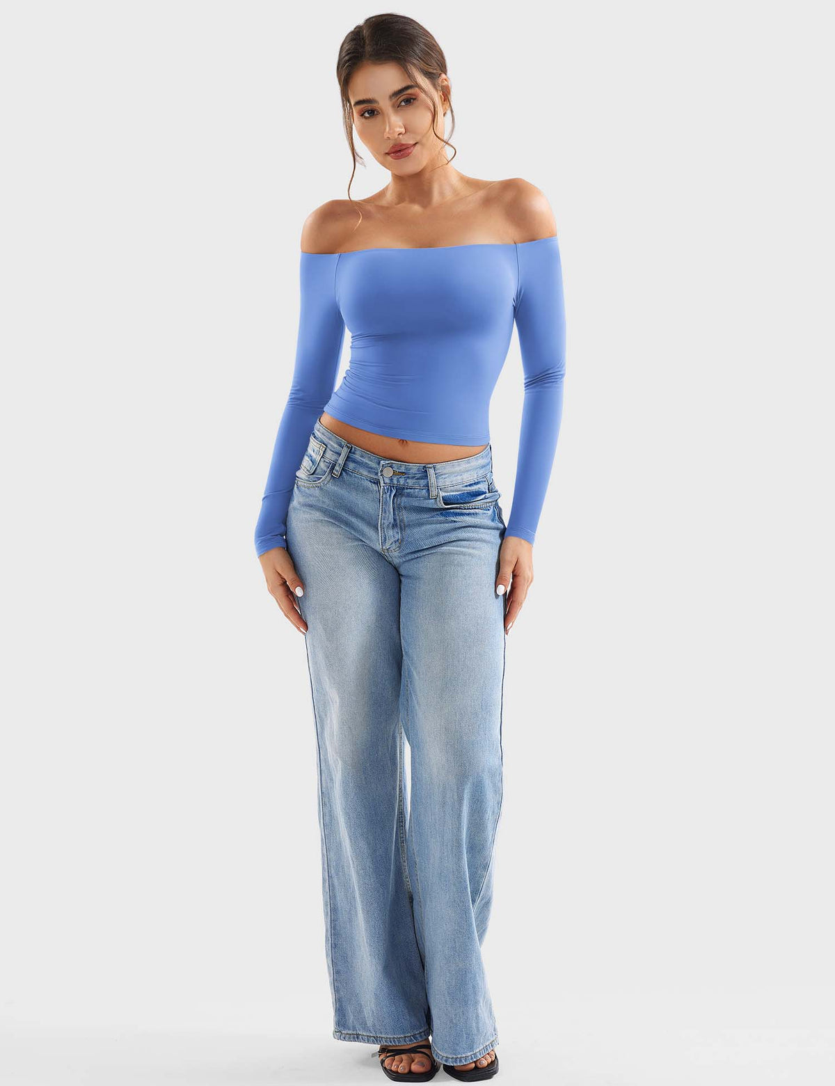 Monathic Luzlie Off-Shoulder Blouse with Elegant Style