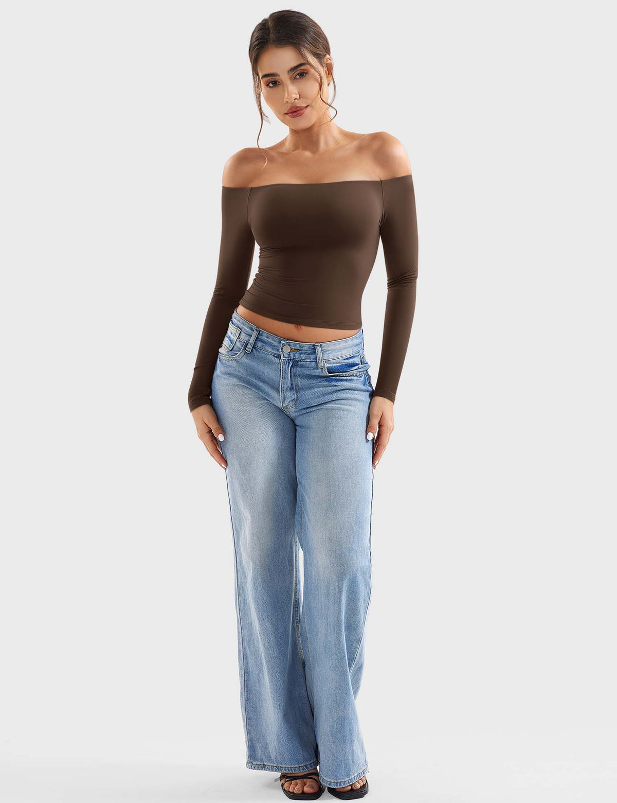Monathic Luzlie Off-Shoulder Blouse with Elegant Style