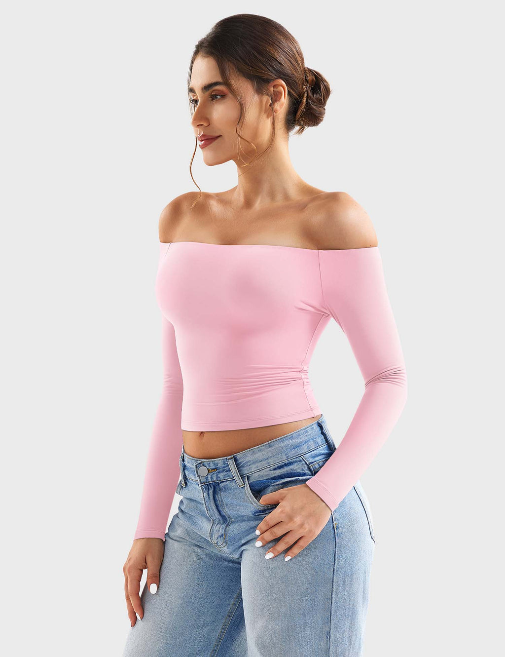 Monathic Luzlie Off-Shoulder Blouse with Elegant Style
