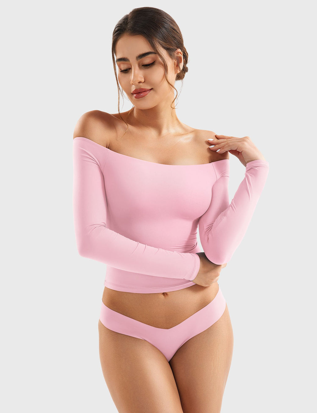 Monathic Luzlie Off-Shoulder Blouse with Elegant Style