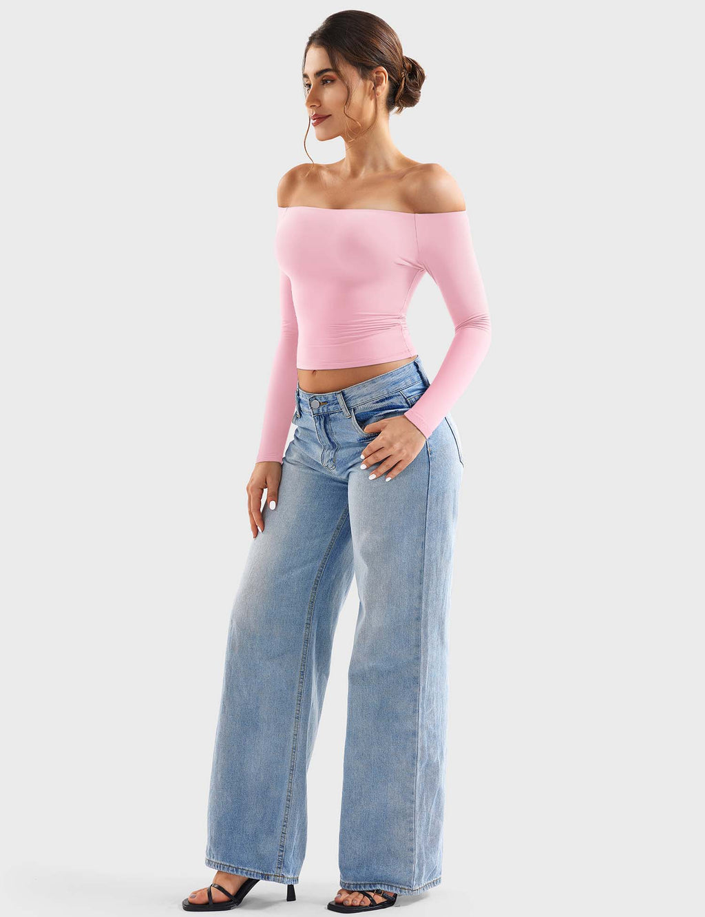 Monathic Luzlie Off-Shoulder Blouse with Elegant Style