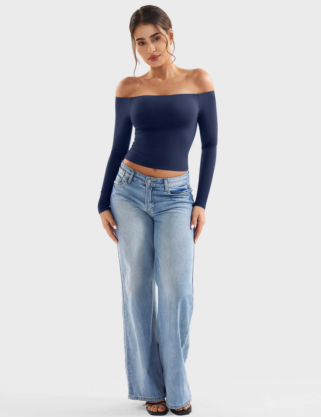 Monathic Luzlie Off-Shoulder Blouse with Elegant Style
