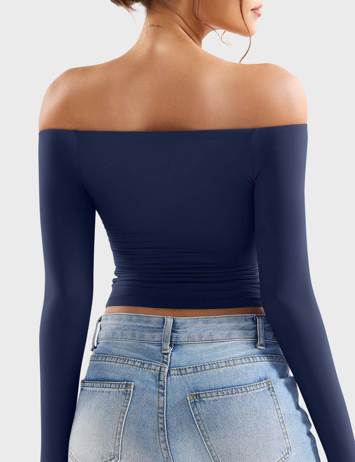 Monathic Luzlie Off-Shoulder Blouse with Elegant Style