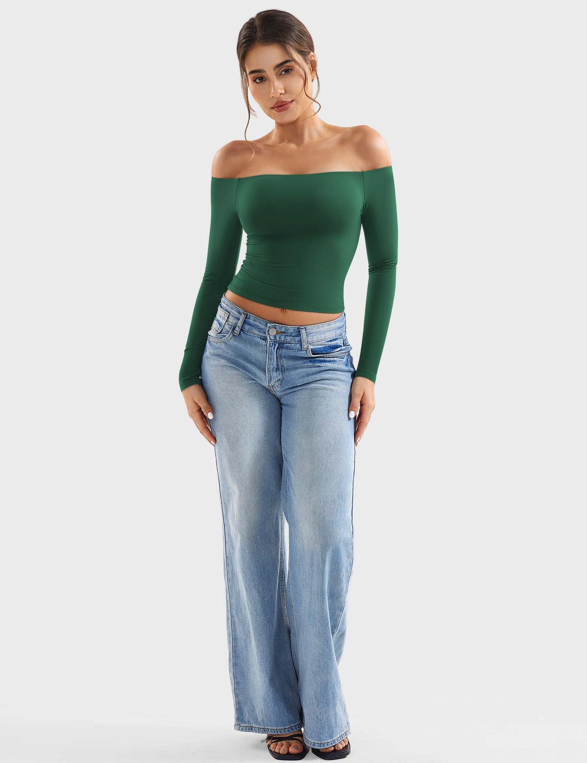 Monathic Luzlie Off-Shoulder Blouse with Elegant Style
